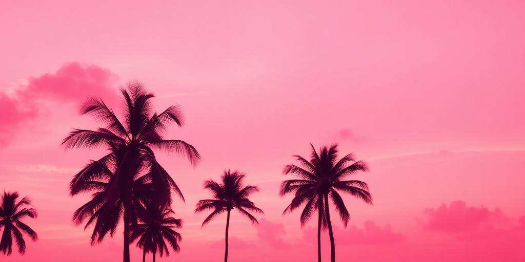 Tropical motivation banner